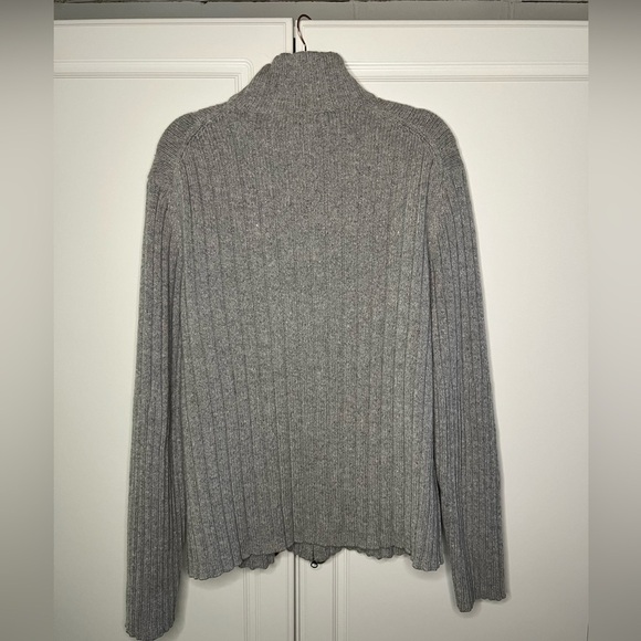 Vintage Banana Republic Lambswool Cashmere Full Zip Sweater - Picture 9 of 11